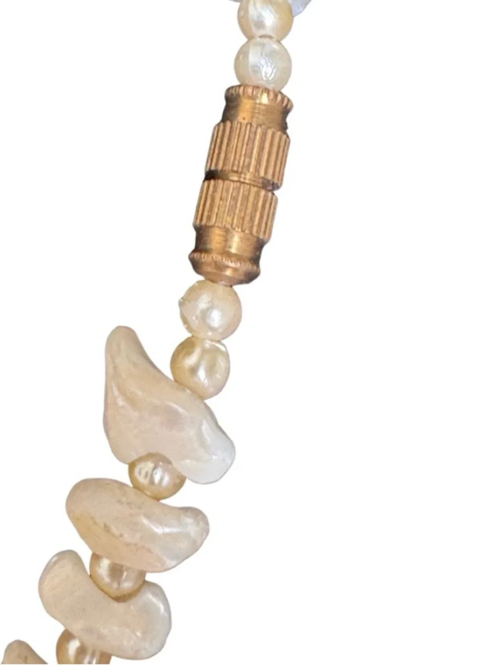 Vintage Real Pearl and Shell Choker